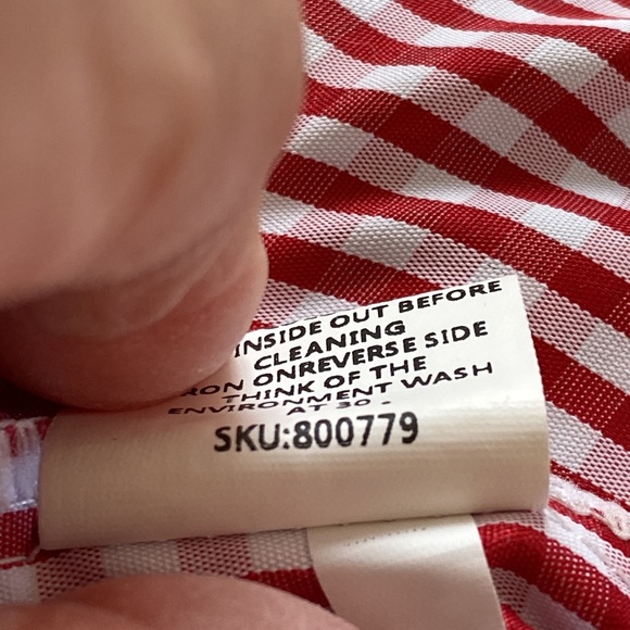 Zanzea Collection PLAID blouse lantern sleeves 4 fake buttons up back size 4 XL - Picture 9 of 9